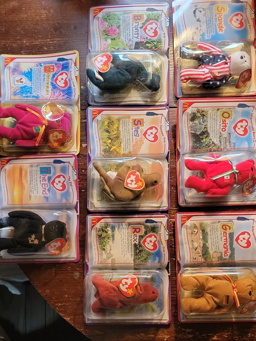 Mcdonalds 1990s Ty Beanie Babies Plush Toys
